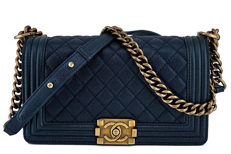 chanel boy bag caviar blue|Chanel Boy Bag: The ‘It.